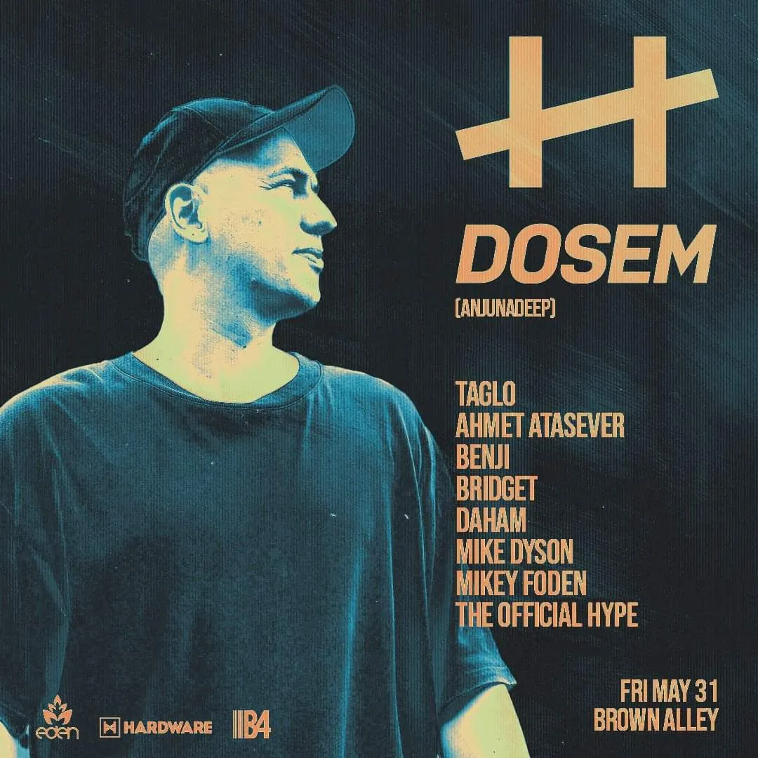 The flyer for Dosem - Melbourne May 2024