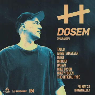 The flyer for Dosem - Melbourne May 2024