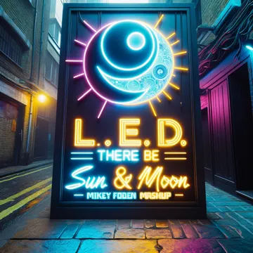 The flyer for L.E.D. There Be Sun & Moon (Mashup)