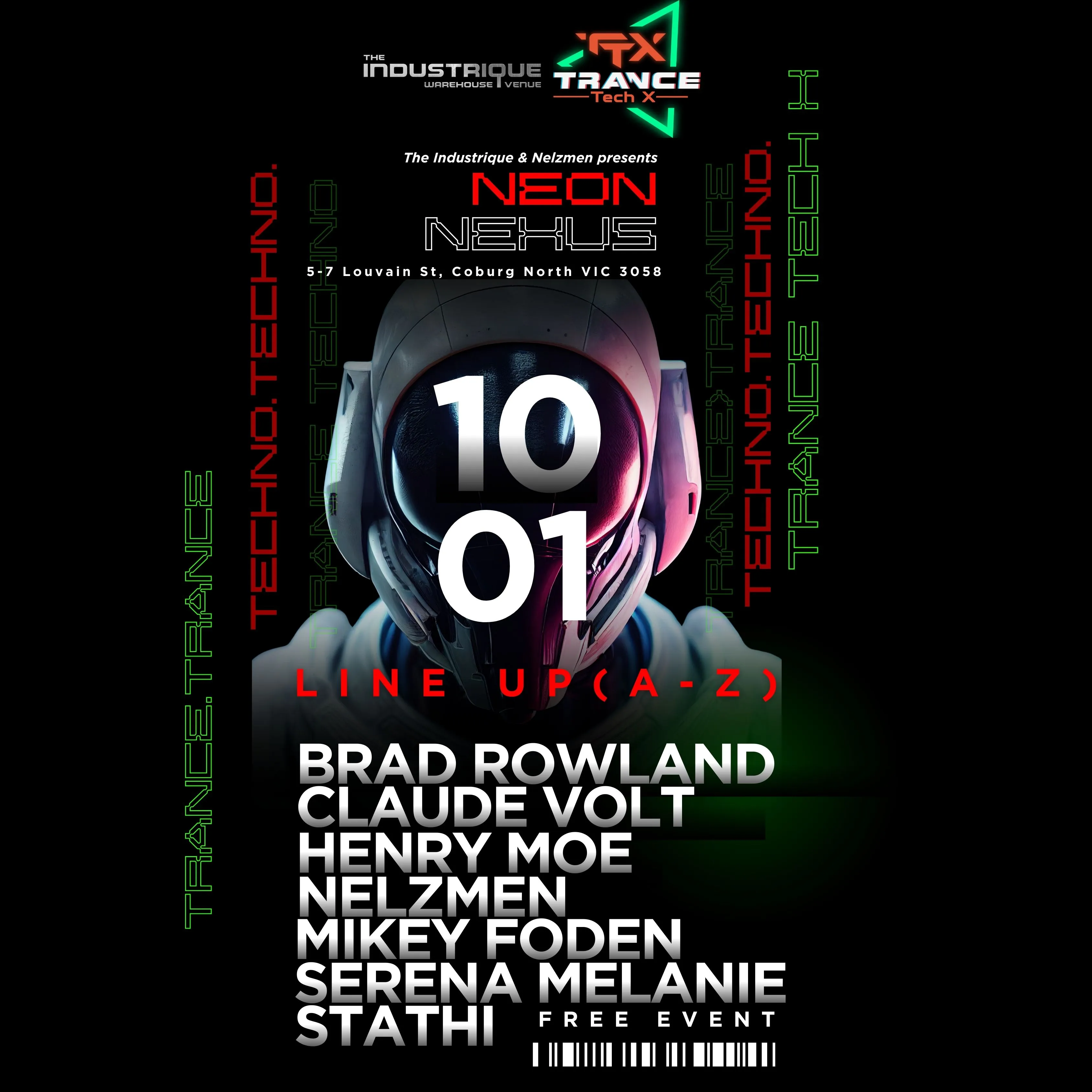 The flyer for Neon Nexus